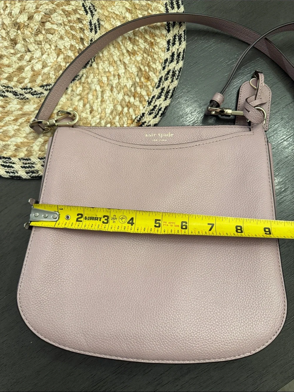 Kate Spade New‎ York Polly Pebbled Leather Crossbody Bag Pink Gold Hardware